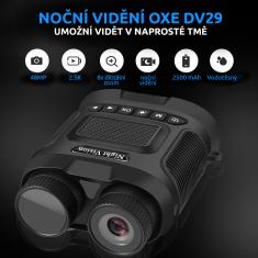 Fotopast OXE Spider 4G a binokulární noční vidění OXE DV29 + 32GB SD karta, SIM, stativ, 8ks baterií a doprava ZDARMA!